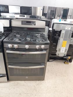 Gas stove double oven