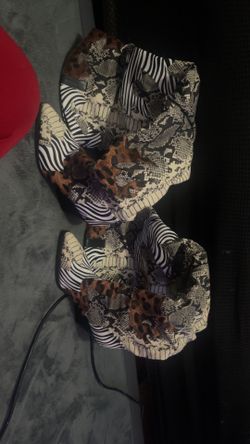 Animal Print Cow Boy Boots