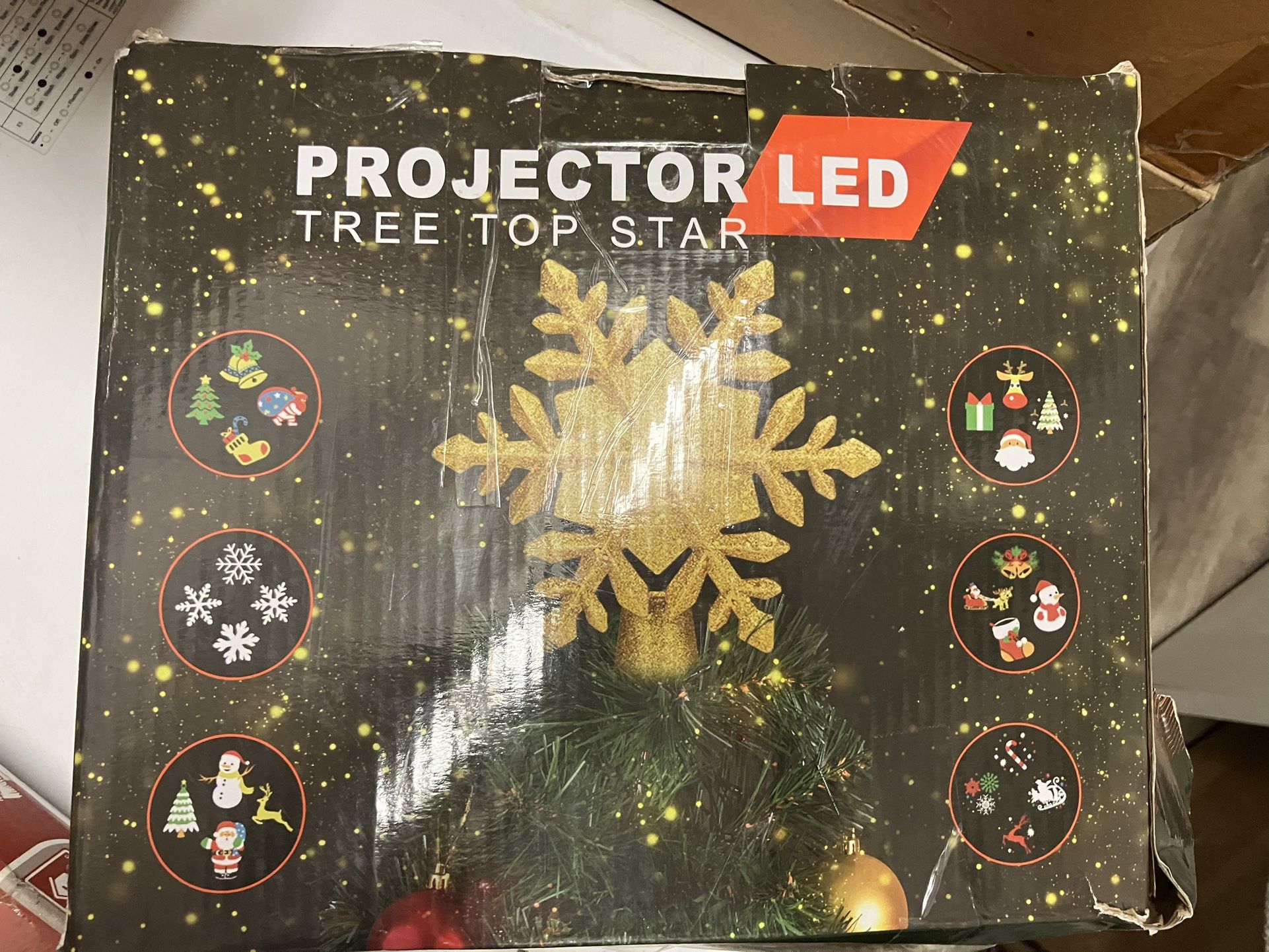 Projector LED tree topper