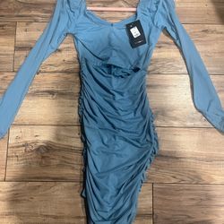 Ruched mini dress