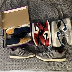 Jordan 1 , Dunk Sb , Air Force 1 , Adidas Forum 