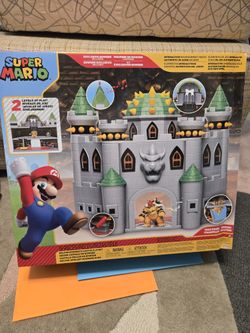 Nintendo Super Mario Bowser Castle w/ EXCLUSIVE Bowser Figure Sound Box Set