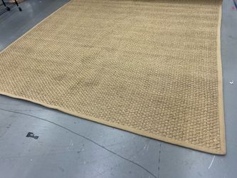 Natural fiber area rug 10 x 10