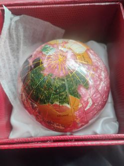 Vintage gemstone globe