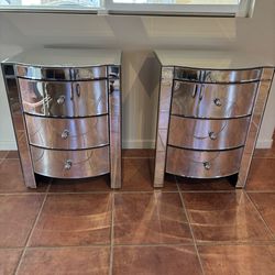 Mirrored Night Stands