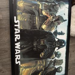 Framed Star Wars Poster