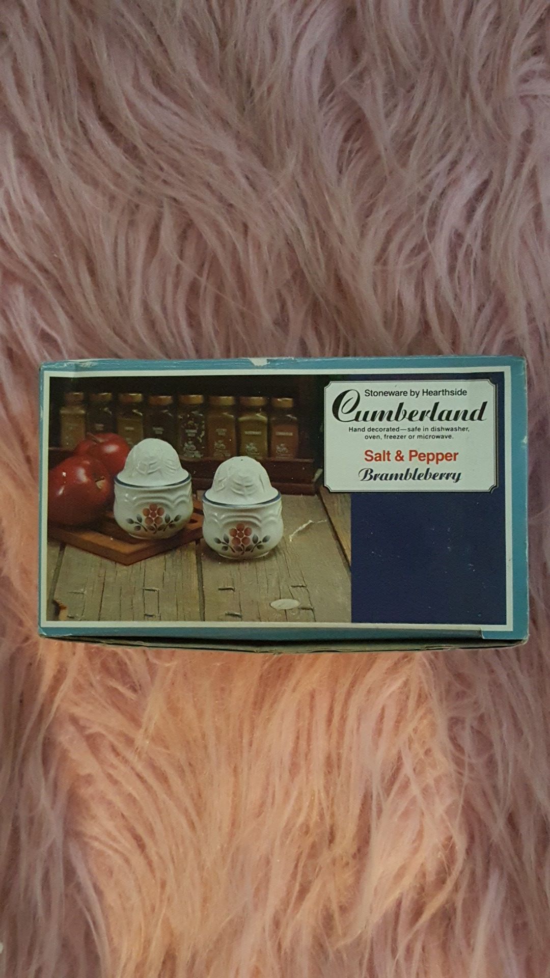 STONEWARE BY HEARTHSIDE CUMBERLAND SALT AND PEPPER BRAMBLEBERRY