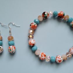 Handmade Bracelet And Earrings 