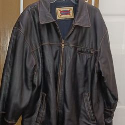 Heavy Leather Jacket XL