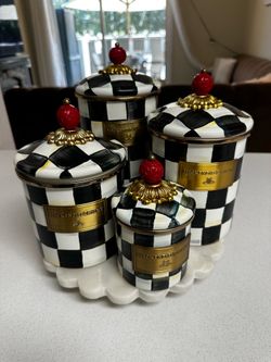 Mackenzie-Childs canister set