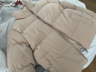 Corduroy Blush Puffer Jacket