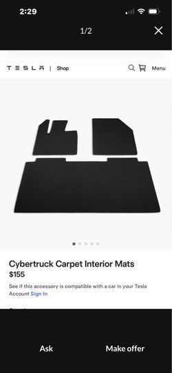Cybertruck interior mats