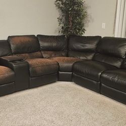 Recliner Sofa/ Black 