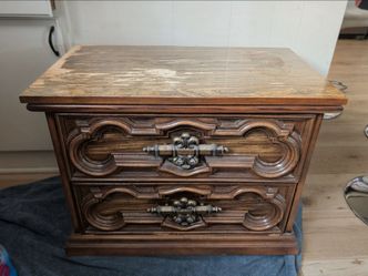 Vintage 1970s Spanish Revival 2-Drawer Nightstand / End Table – DIY Project