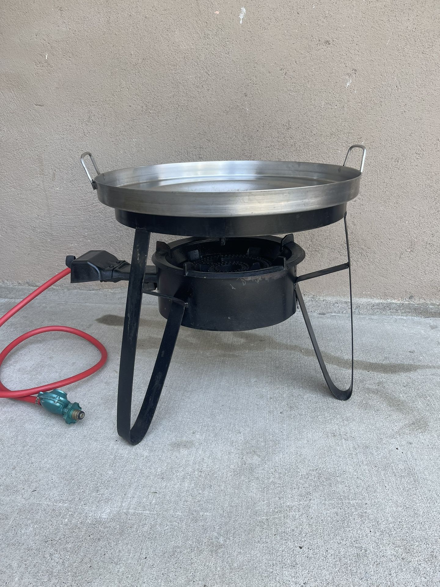 Disco Con Base Y Quemador Metal Resistente