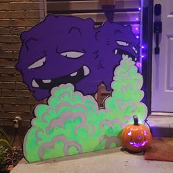 CUSTOM POKEMON HALLOWEEN LAWN DECOR ~ 2’ X 4’