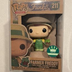Farmer Freddy Funko Pop *MINT* Online Shop Exclusive 211 with protector Earth Day