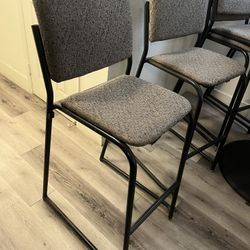 Tan Bar High Stools. 4 Total 