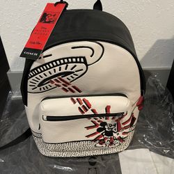 COACH Disney Mickey Mouse X Keith Haring West Backpack