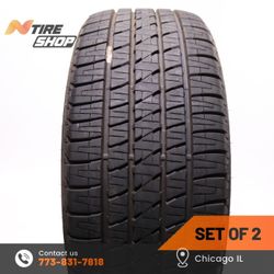 Pair of 2 Used 11.5/32    285/45R22  110H  Bridgestone  Dueler H/L Alenza Plus