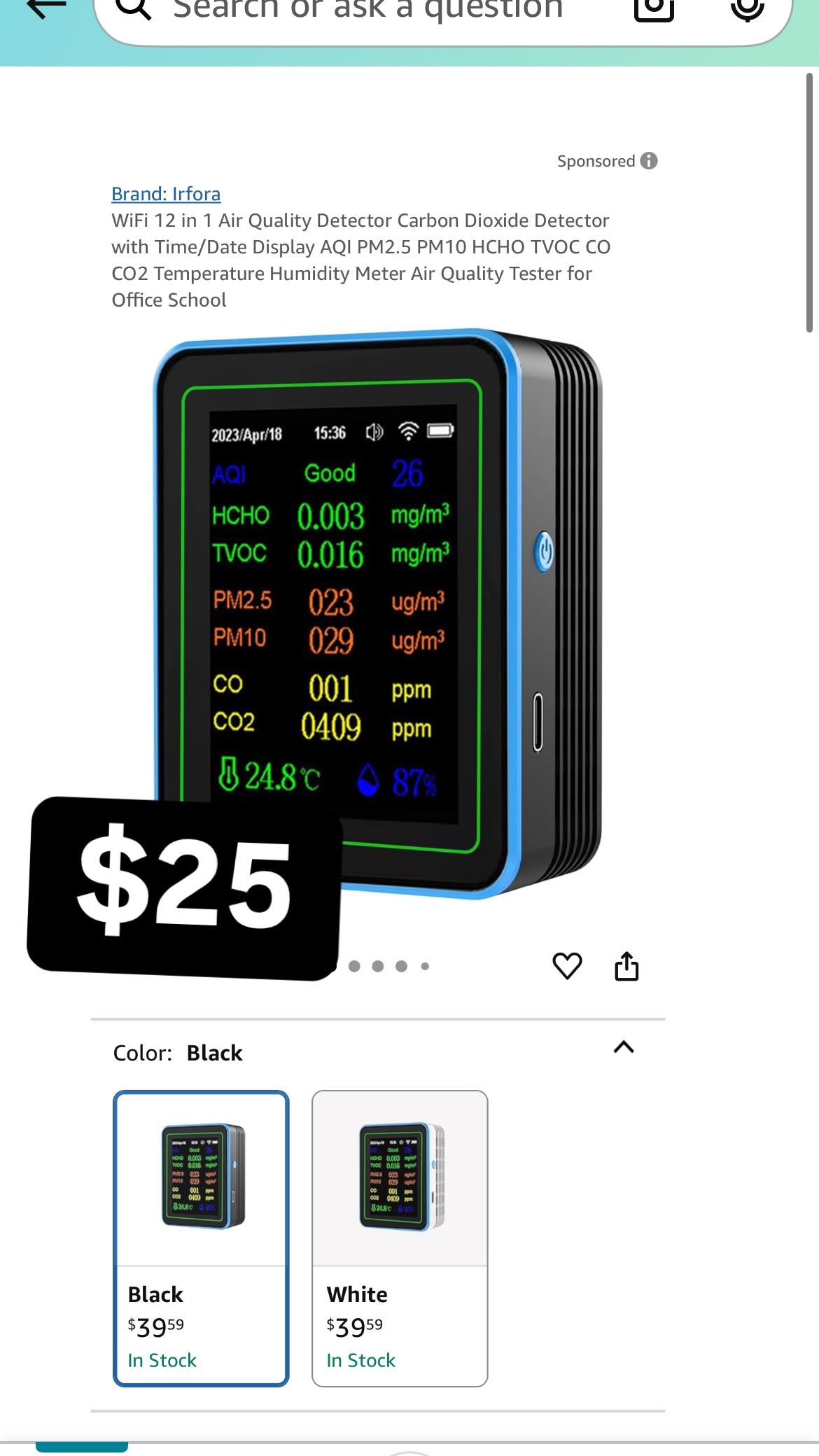 Wifi Air Quality Detector