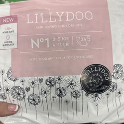 New 24 Pack Of Size 1 Diapers…4-11 Lbs 