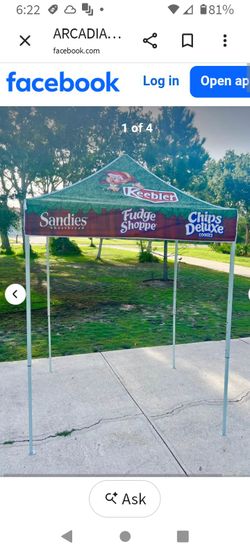 Keebler EZ Up Advertising Pop Up Display Canopy