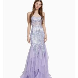 Macy's Sequin Prom Dress 