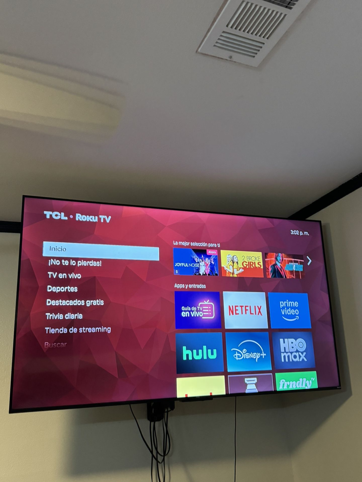 65” TLC Smart TV + Full Motion Wall Mount