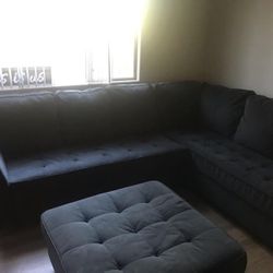L Couch Dark Blue 