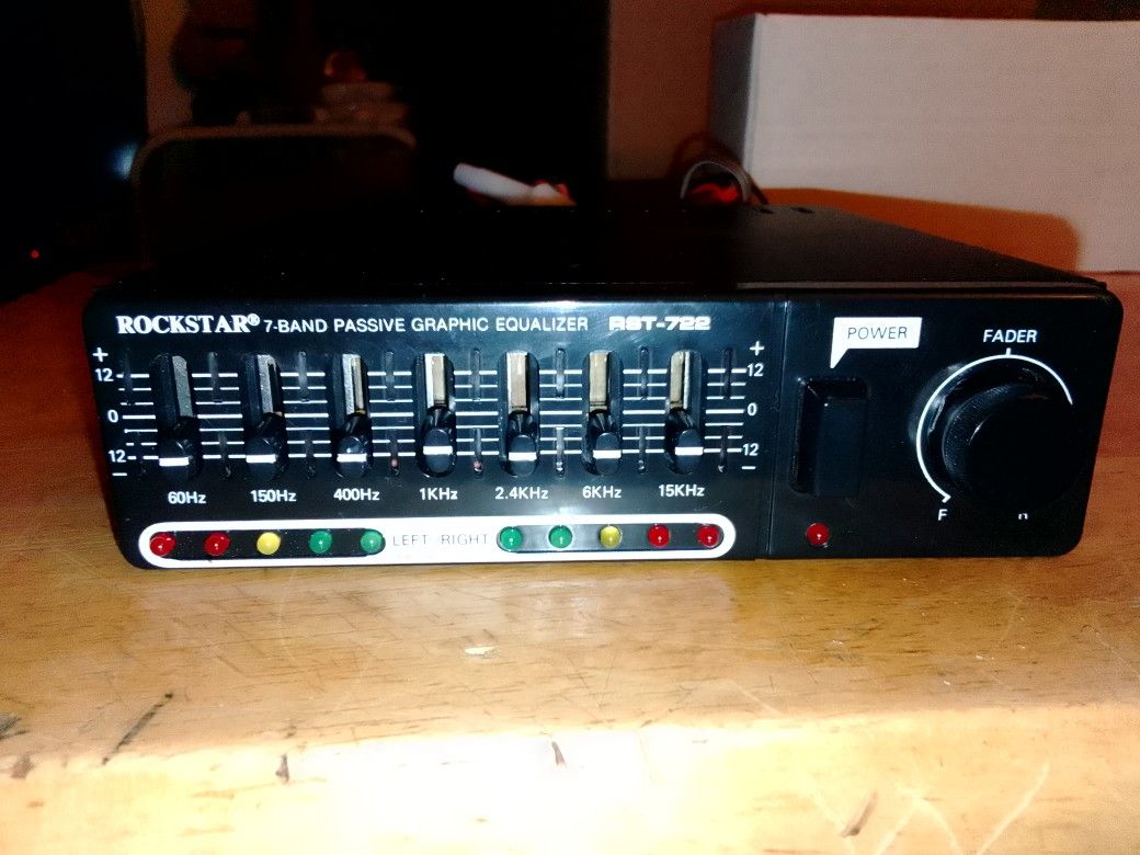 Brand New ROCKSTAR RST-722 7-Band Passive Graphic Equalizer Made In Korea