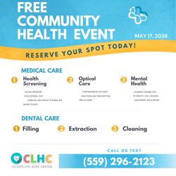 FREE HEALTH SERVICES! Dental & Medical