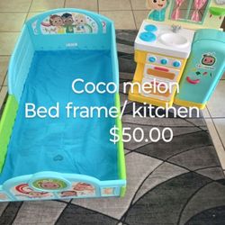 Coco melon Bed Frame & Kitchenette 