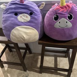 2 Squishmallow Purple Unicorn Plush