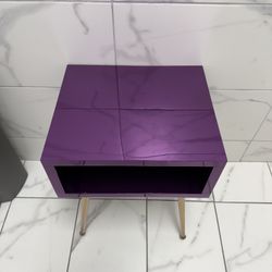 Purple Modern End Table 