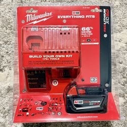 Milwaukee M18 18-Volt Lithium-Ion XC Starter Kit with One 5.0Ah Battery and Charger BRAND NEW