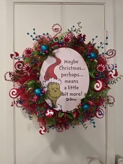 Grinch Wreath for Christmas