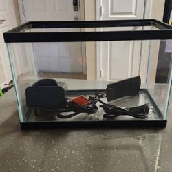 5 Gal. Fish Tank With Heater And Filter $50