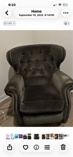 ZGallerie Large Fully Electric Recliner
