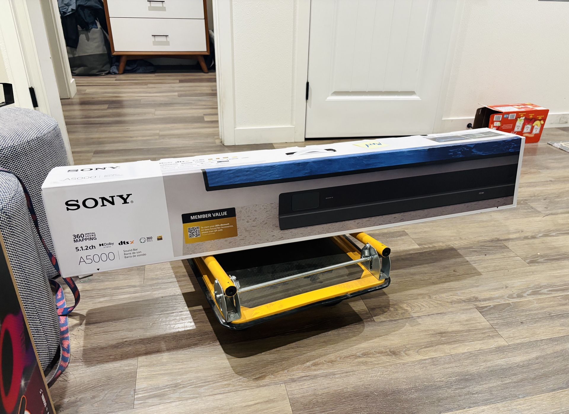 Sony (HT A5000) 8K & 4K Soundbar Home Theater - 360 Spatial 3D Audio, Wi-Fi, Bluetooth, Chromecast, Wifi