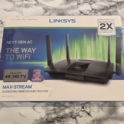 Brand New Linksys Next Gen AC2600 MU-MIMO Gigabit Router Model EA8100-AH 