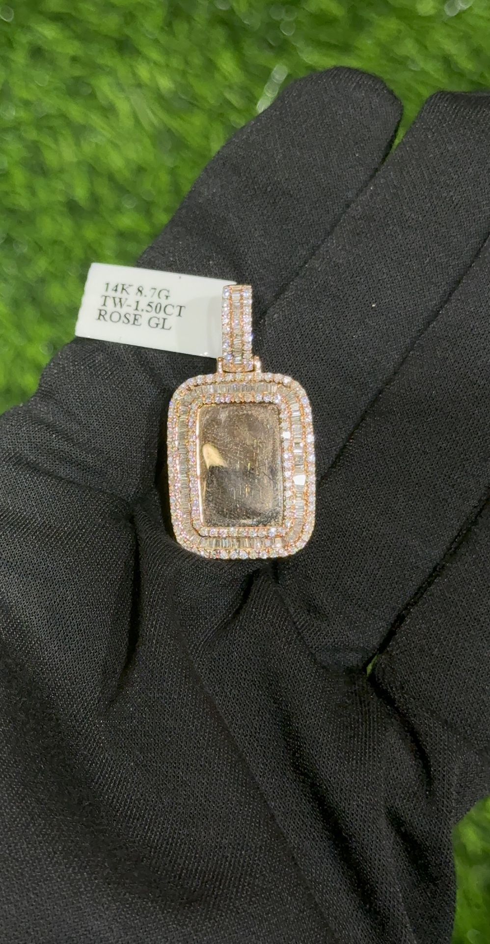 Memory Pendant With 14k Rose Gold.
