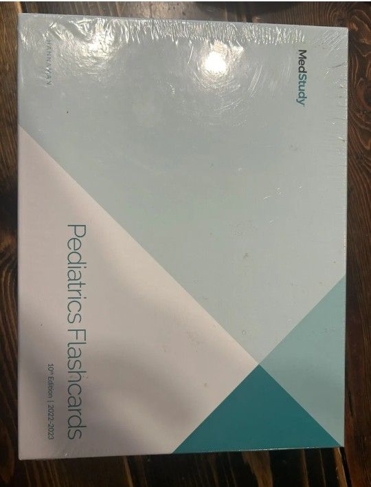 Medstudy Pediatrics Flashcards 10th Ed