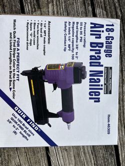 Central Pneumatic 18 gauge Brad nailer 46309