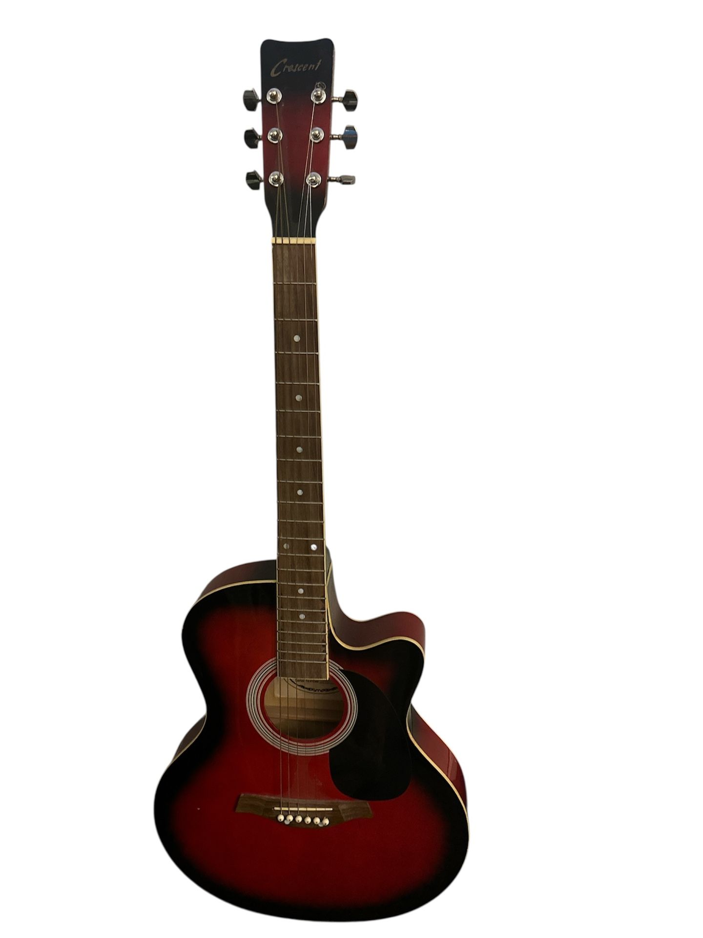 Used Red & Black Acoustic & Electric Guitar