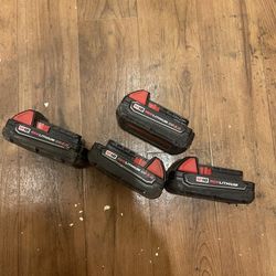 Milwuakee Batteries 