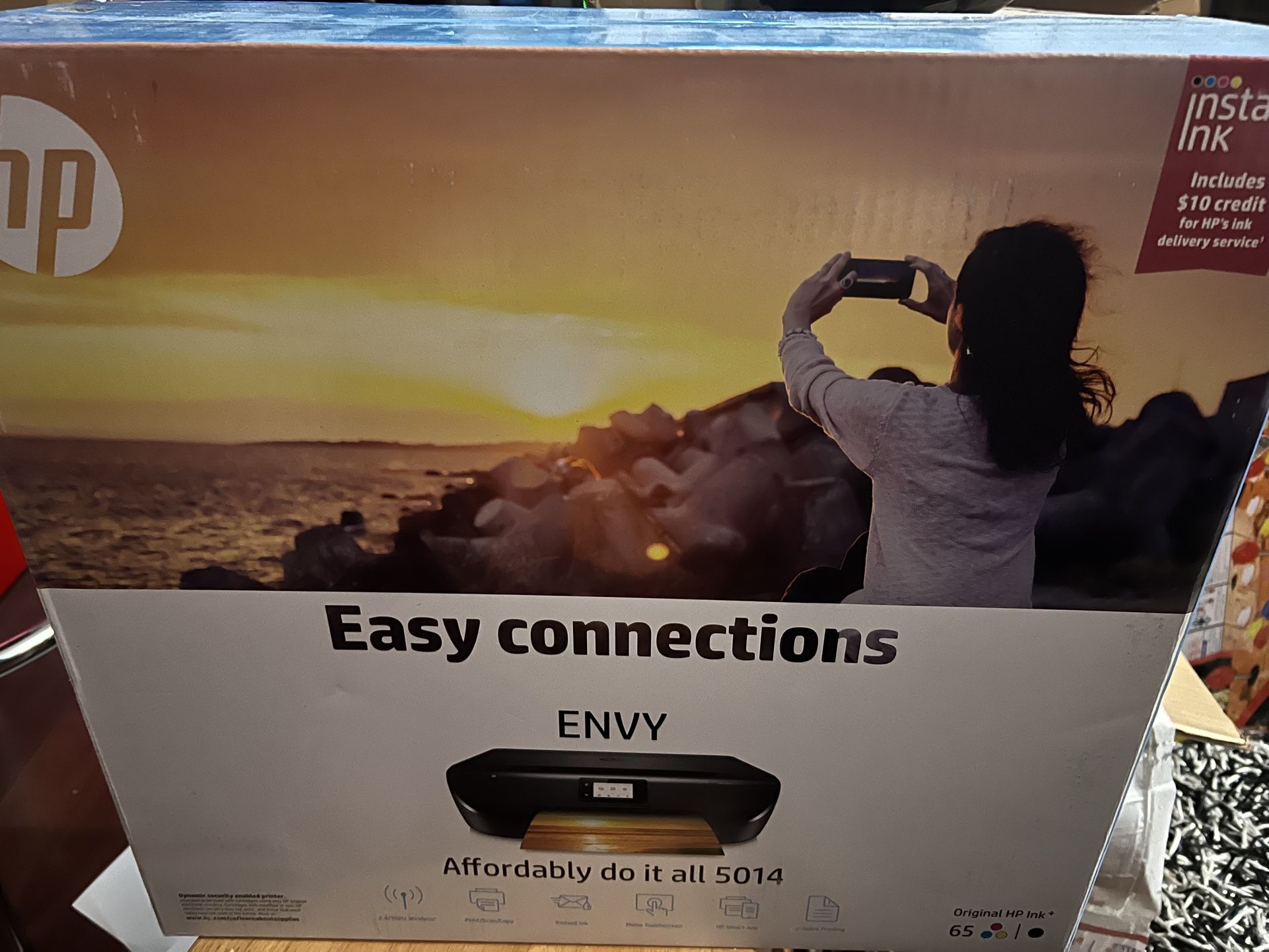 NEW IN BOXHPEnvY5014Wireless All in One Printer, Print, Scan, Copy