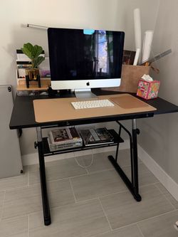 Adjustable Height Standing Desk Black & Drafting Table