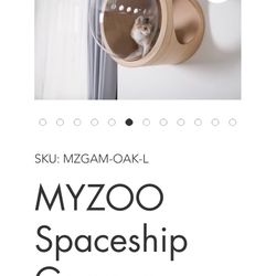MYZOO Spaceship Gamma Wall Mounted Cat Bed