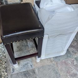 Leather Stool (Pair)